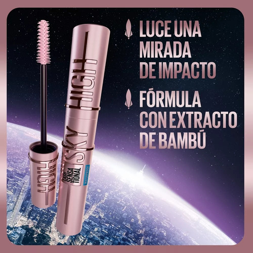 Maybelline Sky High Lash Sensational Color Negro 3pz
