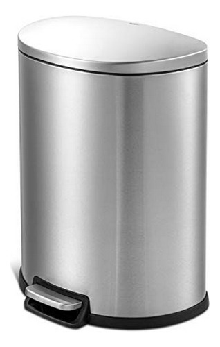 Cubo De Basura De Acero Inoxidable Con Pedal 50l