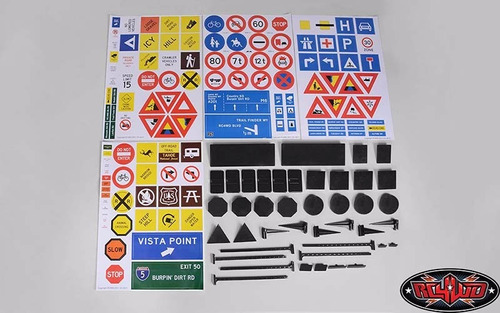 Rc4wd Scale Signs Set   Axial Rc4wd Tamita Gmade Traxxas