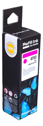 Tinta Premium Refill Ink Gt52 Magenta Para Hp Gt52m