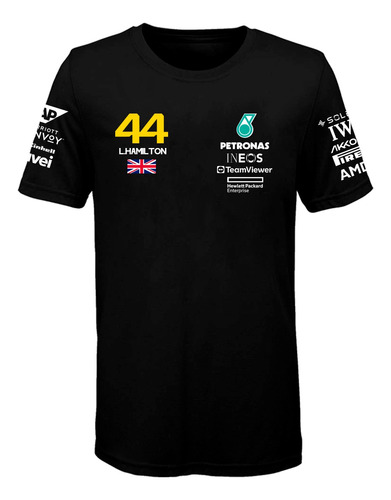 Remera Algodon Formula 1 Mercedes Petronas (f005) Hamilton