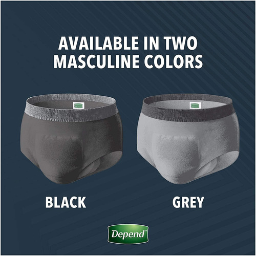 Ropa Interior Depend Para Hombres, Maxima Absorcion Paquet | Envío gratis