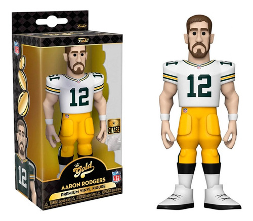 Aaron Rodgers Chase 5 Pulgadas Funko Vinyl Gold Nfl Packers