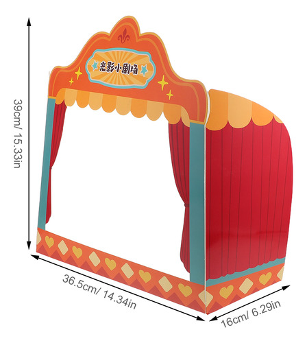 Teatro Chino De Marionetas De Sombras Para Niños, 2 Piezas: