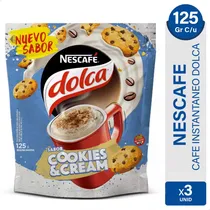 Comprar Café instantáneo Nescafé Instantâneo Cookies & cream sin TACC doypack 125 g pack x 3