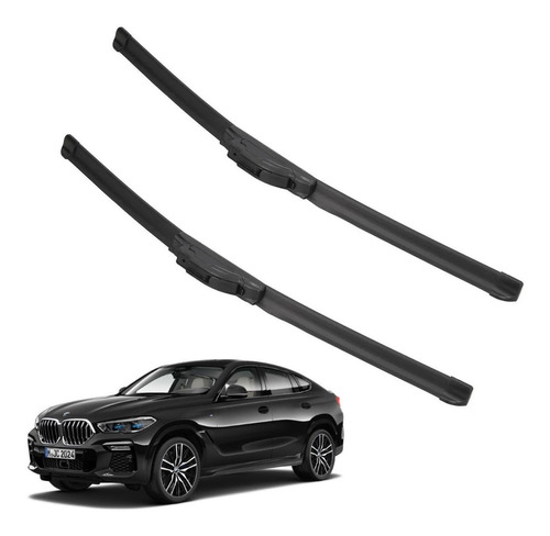 Kit 2 Escobillas Delanteras Flex Goma Bmw X6 2008 A 2021