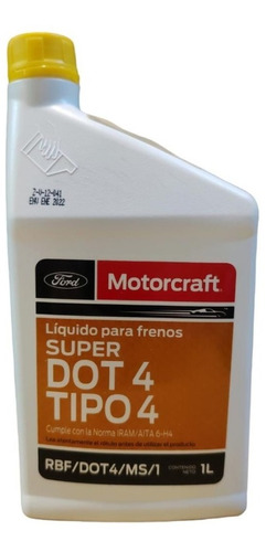 Liquido De Freno Super Dot4 Motorcraft X 1 L Ford Genuino