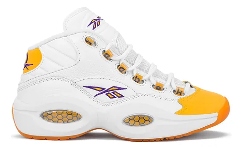 Zapatillas Reebok Question Mid Blanco Amarillo Hombre Cuotas sin