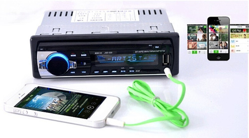 Imagem 2 de 8 de Estéreo Rádio Carro Telefone Bluetooth Aux-in Mp3 Fm/usb/1