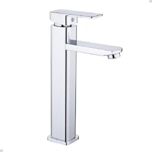 Torneira Banheiro Lavabo Misturador Monocomando Bica Alta Quadrada BS103