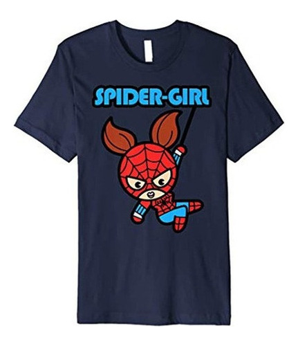 Marvel Spider-girl Swinging Cute Kawaii Camiseta Premium