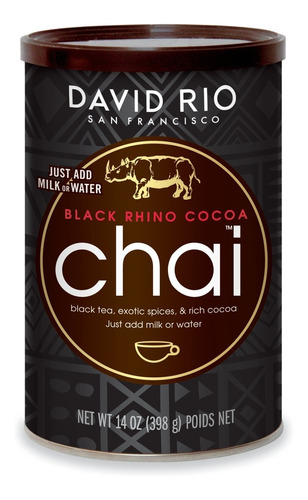 Té Chai, David Río, Black Rhino Cocoa 398 Grs