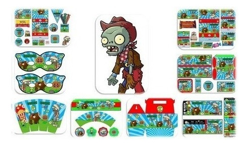 Kit Imprimible Plantas Vs Zombies Candy Bar Golosinas Y Mas