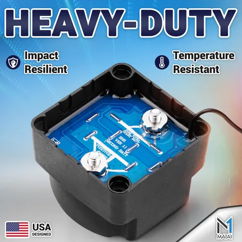 Mata1 Kit De Aislamiento De Bateria Dual 12v 140amp Ip-67 Cl