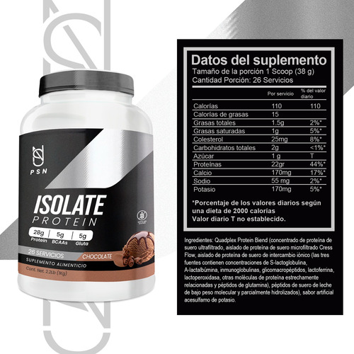 Suplemento En Polvo Psn Whey Protein Mass Gainer 1 Kg Chocolate