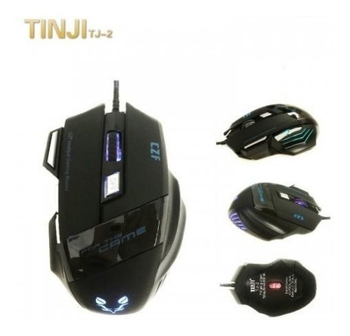 Mouse Pc Juegos 5500 Dpi Gaming Mouse Gamer 7 Botones Azul