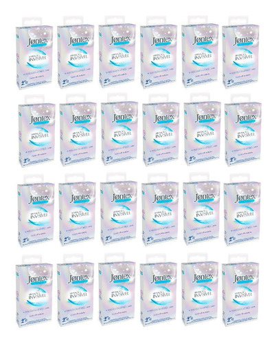Kit Jontex Sensação Invisível Caixa 24 Un 4 Preservativos Cd