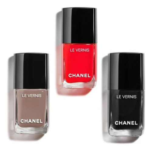 Esmalte Chanel Rojo Negro Piel