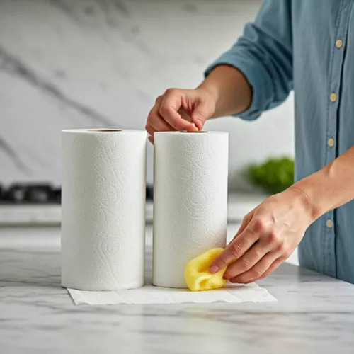 Papel Toalha Cozinha Santepel Folha Dupla 6 Rolos - 360 Fls