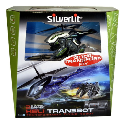 Helicóptero Heli Transbot Rc Se Desliza Y Vuela - Silverlit