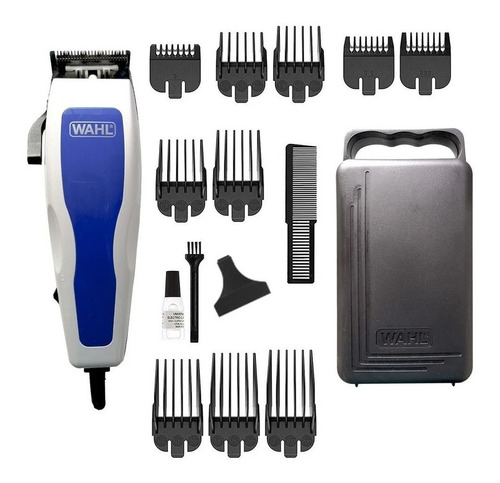 Recortadora Wahl Complete Haircutting 17PC Kit 79420-200 blanca y azul
