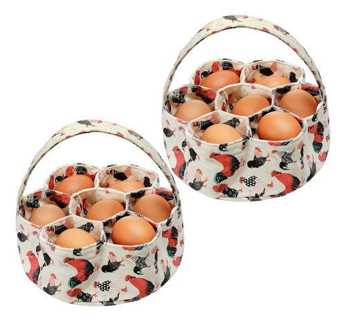 2 Bolsas De Huevos, Cesta Para Huevos, Cesta De Recolección 