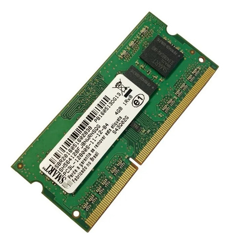 Memória Ram 4gb Pc3l Para Notebook Ddr3