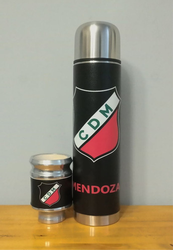 Set Matero Personalizado, Con Termo De 1 Litro. Ecocuero