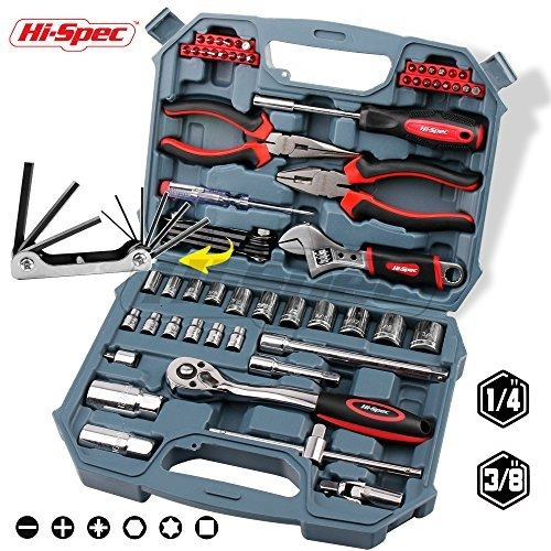 Hi-spec 67pc Auto Tool Kit Profesional Mecánica Incluyendo 3