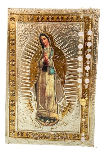 Biblia Boda Matrimonio + Rosario Virgen Guadalupe Marco Fco
