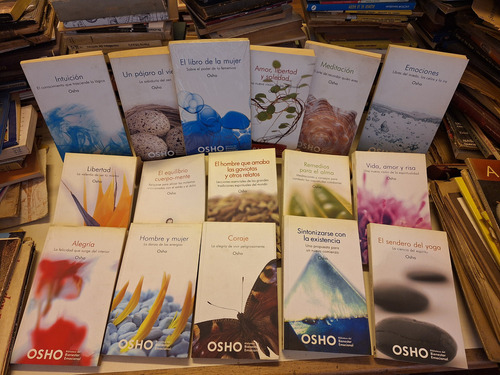 Osho Biblioteca Bienestar Emocional Lote 16 Libros + 12 Dvds