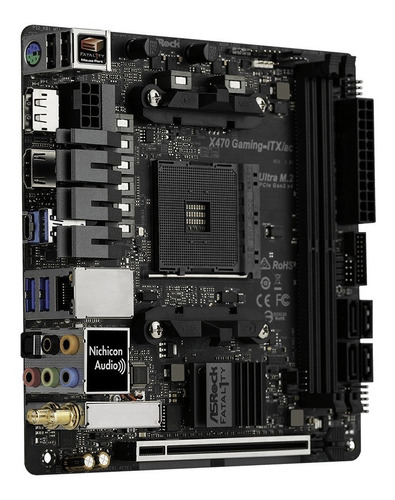 Placa Mãe Asrock X470 Gaming-itx/ac Amd Am4 Ryzen Ddr4