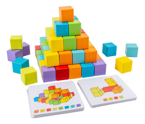 Rompecabezas En V En Brain Teaser Para Niños, Cubos Creative