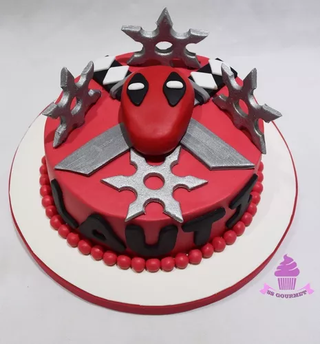 Torta Deadpool Lanzas - Mesa Dulce Tematica | MercadoLibre