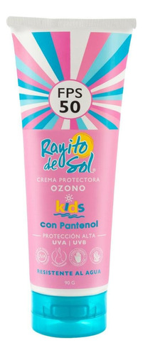 Crema Protectora Fps 50 Ozono Kids 90 G Rayito De Sol