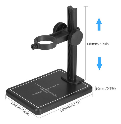 Mini Cámara De La Lupa Del Soporte Del Microscopio Digital A