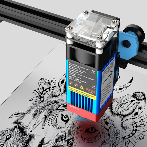 Impresora Grabadora Cnc Con Corte Láser 40w 30x30 Cm Wifi Tt