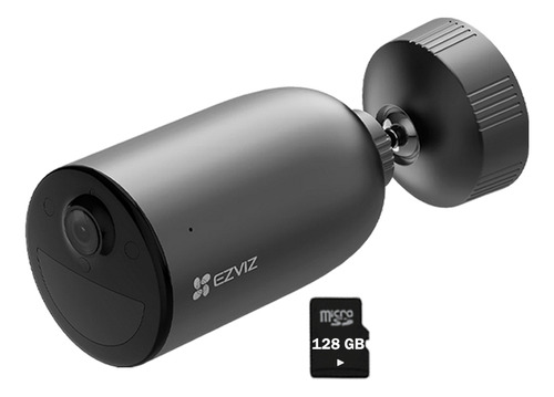 Cámara Wifi Eb3 2k Ezviz Visión Noche Con Batería +sd 128gb