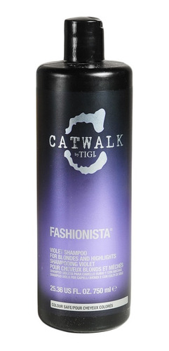 Tigi Catwalk Fashionista Shampoo Violeta Pelo Rubio X 750ml