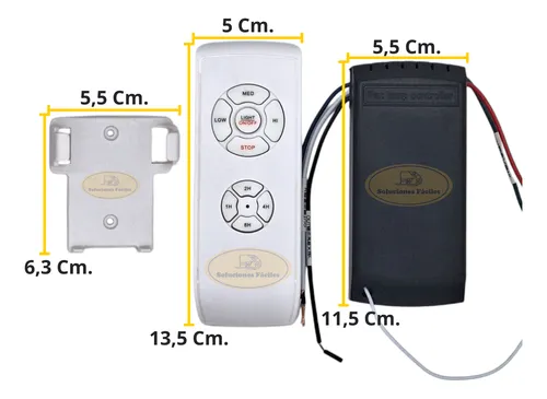 Conjunto Control Remoto Para Ventilador De Techo Carben