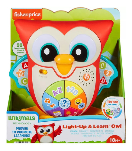 Juguete Interactivo Aprendizaje Fisher Price Búho Para Bebés