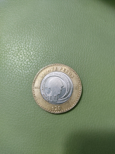 Moneda De $20 Del Centenario Del Ejército Mexicano
