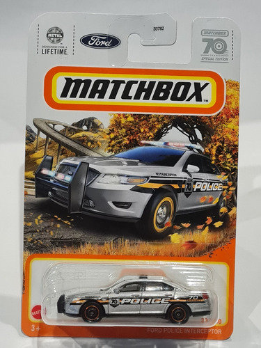 Matchbox N° 23 Edicion 70 Años Ford Police Interceptor 