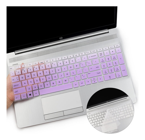 Protector De Teclado Para Hp Laptop 15.6 15z-ef 15-bs/bw Pur