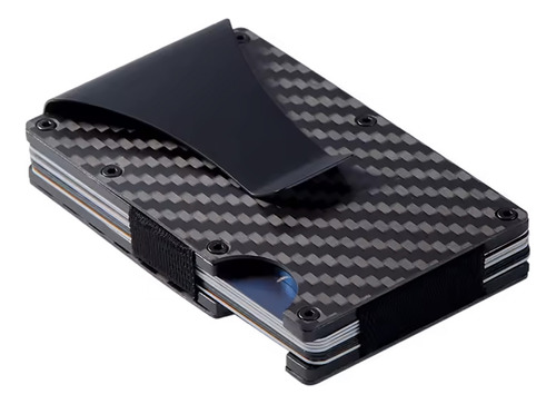 Cartera Clip Billetes Tarjetero Antirrobo De Aluminio Unisex