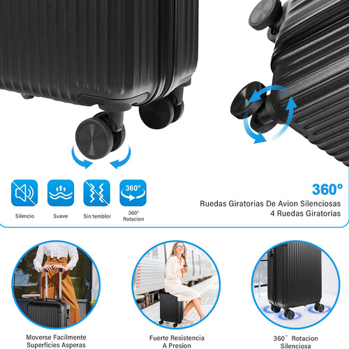 Maletas De Viaje Set Equipaje De Mano19+12in Enviar Mochila
