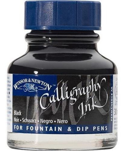 Tinta Para Caligrafia W&n Black 30ml (1111030)