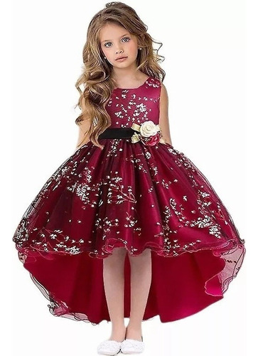 Vestido Elegante Niña Fiesta Boda Cumpleaños 6 A 13 Años A