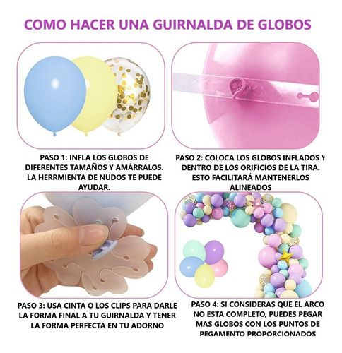 Guirnalda Con Unicornios Globos De Cumpleaños Decoración