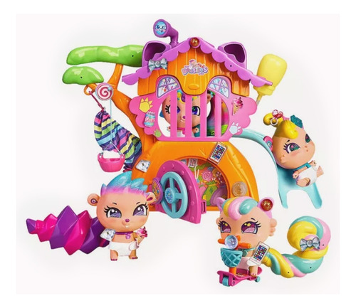 Bellies Casa Del Arbol The Beasties Con Tobogan Y Accesorios
